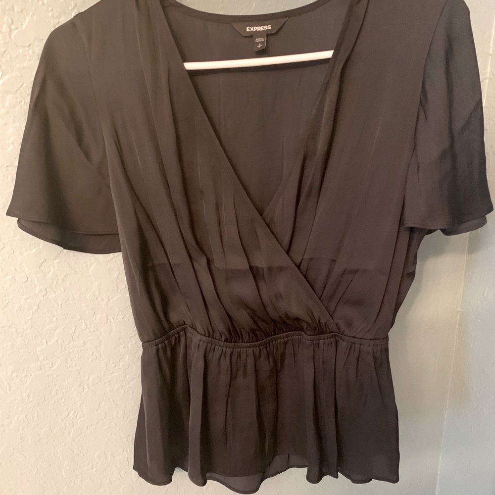 NWOT Express silk top - Black